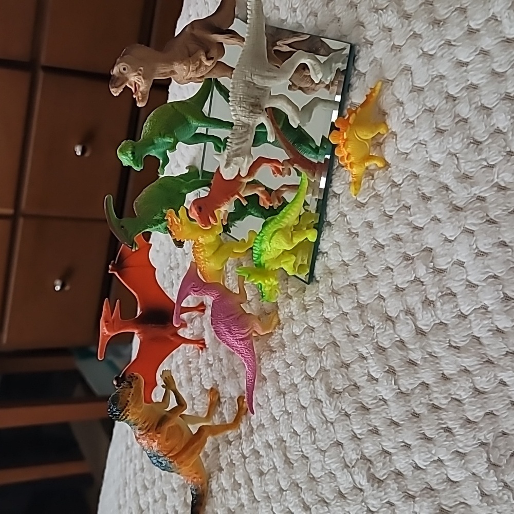Lot Of 13 Medium Colourful Dinosaur Toys
